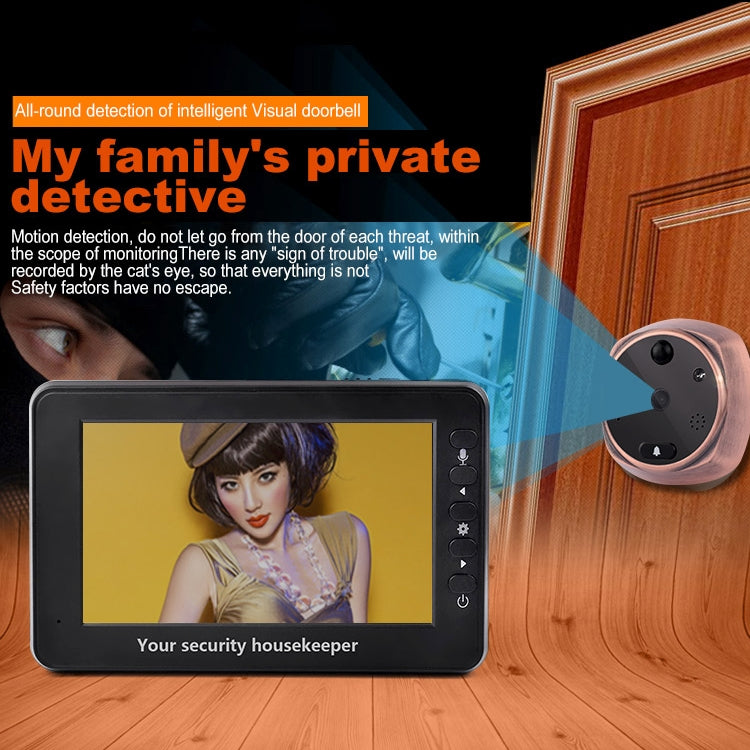 M4300A 4.3 inch Display Screen 3.0MP Camera Video Smart Doorbell, Support TF Card (32GB Max) & Motion Detection & Infrared Night Vision, M4300A M4300A 4.3 inch Display Screen 3.0MP Camera Video Smart Doorbell, Support TF Card (32GB Max) & Motion Detection & Infrared Night Vision, M4300A